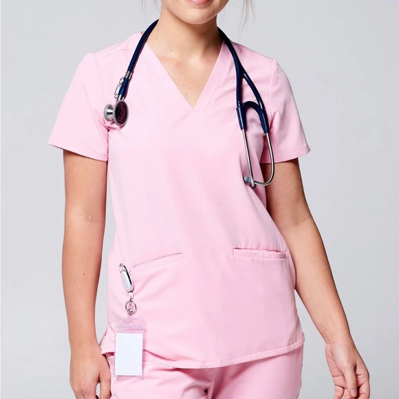 Dr. Woof Other Dr Woof Baby Pink Scrub Set Poshmark